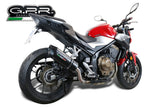 GPR Exhaust System Honda CB500F 2019-2020, Furore Evo4 Nero, Slip-on Exhaust Including Removable DB Killer and Link Pipe