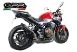 GPR Exhaust System Honda CB500F 2019-2020, GP Evo4 Black Titanium, Slip-on Exhaust Including Removable DB Killer and Link Pipe