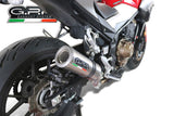 GPR Exhaust System Honda CB500F 2019-2020, M3 Titanium Natural, Slip-on Exhaust Including Removable DB Killer and Link Pipe