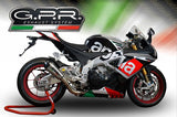 GPR Exhaust for Aprilia Rsv4 1000 - RF - Rr - Racer Pack 2015-2016, Gpe Ann. titanium, Slip-on Exhaust Including Removable DB Killer and Link Pipe