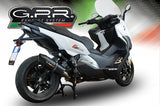 GPR Exhaust for Bmw C650 Sport 2016-2020, Furore Evo4 Nero, Slip-on Exhaust Including Removable DB Killer and Link Pipe