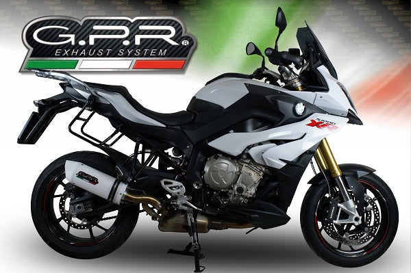 GPR Exhaust for Bmw S1000XR 2015-2016, Albus Ceramic, Slip-on Exhaust Including Removable DB Killer and Link Pipe