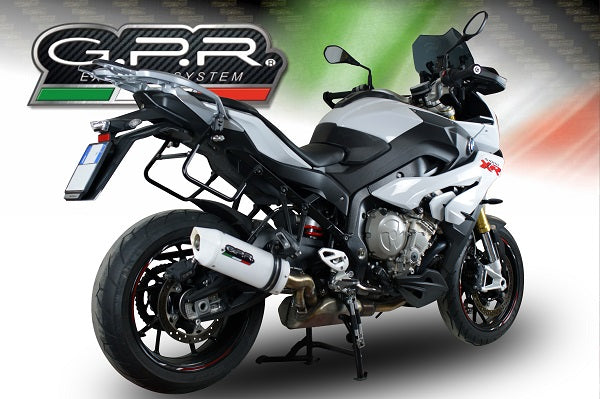 GPR Exhaust for Bmw S1000XR 2015-2016, Albus Ceramic, Slip-on Exhaust Including Removable DB Killer and Link Pipe