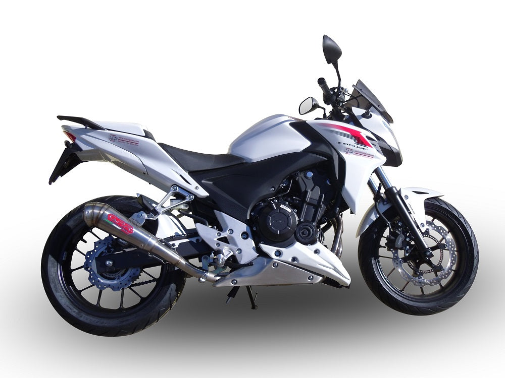 GPR Exhaust System Honda CB500F 2013-2015, Powercone Evo, Slip-on Exhaust Including Removable DB Killer and Link Pipe