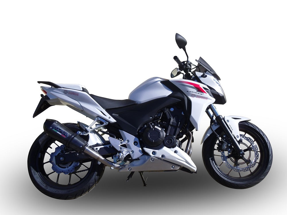 GPR Exhaust System Honda CB500F 2013-2015, Gpe Ann. Poppy, Slip-on Exhaust Including Removable DB Killer and Link Pipe