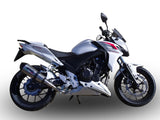 GPR Exhaust System Honda CB500F 2019-2020, GP Evo4 Titanium, Slip-on Exhaust Including Removable DB Killer and Link Pipe