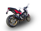 GPR Exhaust System Honda CB650F 2014-2016, Furore Nero, Full System Exhaust, Including Removable DB Killer