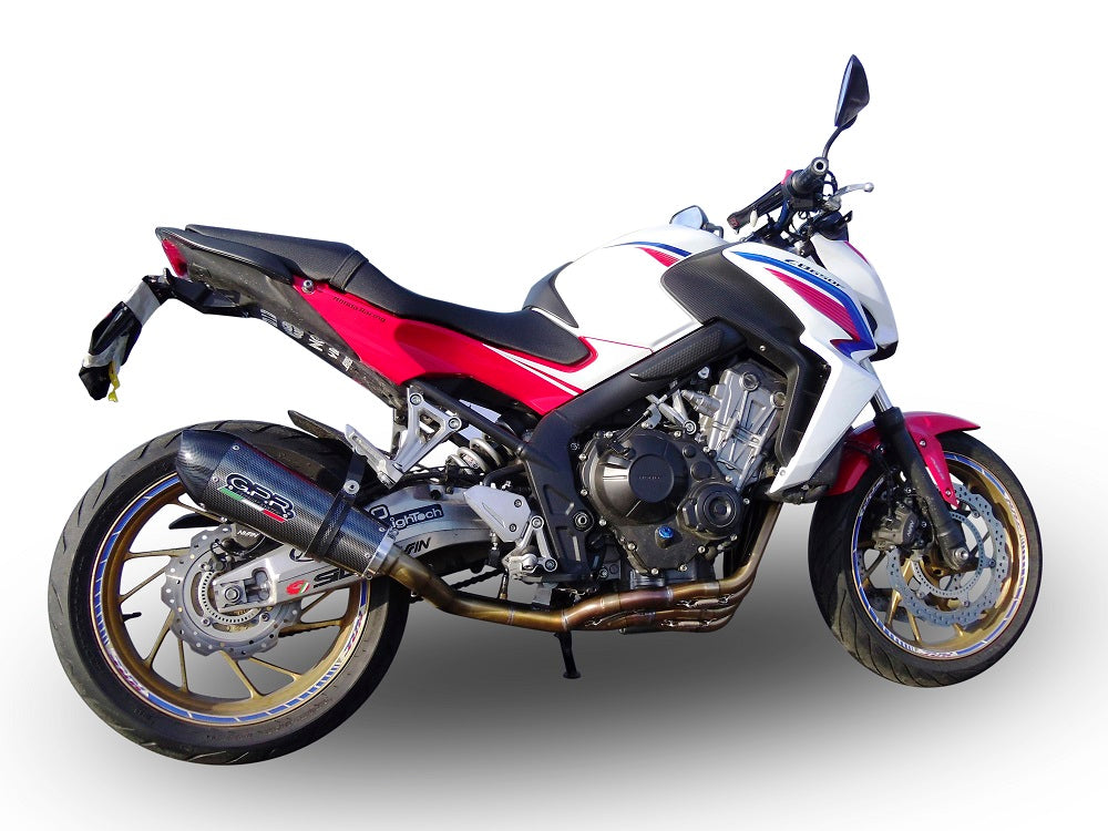 GPR Exhaust System Honda CB650F 2014-2016, Gpe Ann. Poppy, Full System Exhaust, Including Removable DB Killer