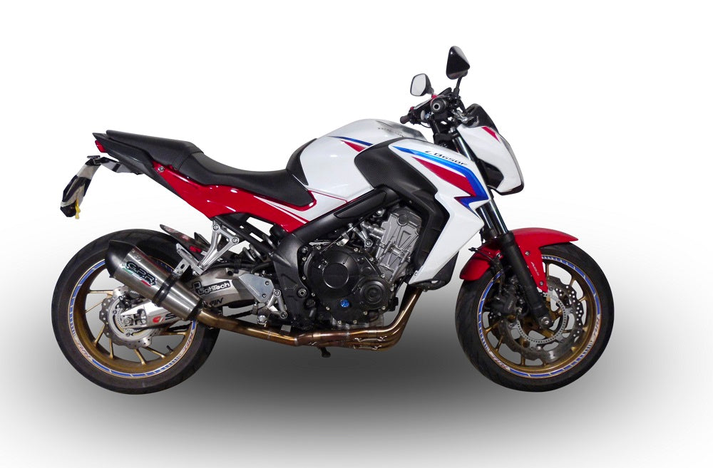 GPR Exhaust System Honda CBR650F 2014-2016, Gpe Ann. titanium, Full System Exhaust, Including Removable DB Killer