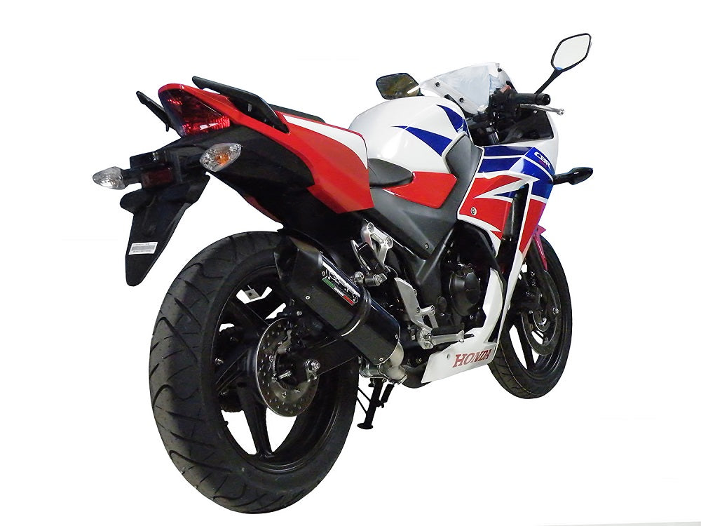 GPR Exhaust System Honda CBR300R 2014-2016, Furore Nero, Slip-on Exhaust Including Link Pipe