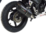 GPR Exhaust System Honda CBR300R 2014-2016, Furore Nero, Slip-on Exhaust Including Link Pipe