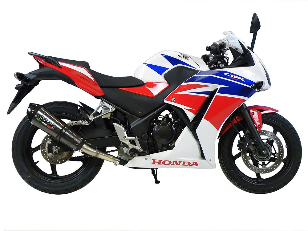 GPR Exhaust System Honda CBR300R 2014-2016, Gpe Ann. Poppy, Slip-on Exhaust Including Removable DB Killer and Link Pipe