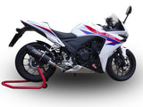 GPR Exhaust System Honda CBR500R 2012-2016, Furore Poppy, Slip-on Exhaust Including Removable DB Killer and Link Pipe