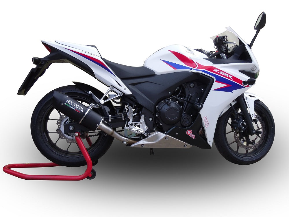 GPR Exhaust System Honda CBR500R 2012-2018, Furore Poppy, Slip-on Exhaust Including Link Pipe