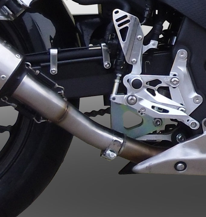 GPR Exhaust System Honda CBR500R 2019-2018, GP Evo4 Black Titanium, Slip-on Exhaust Including Removable DB Killer and Link Pipe