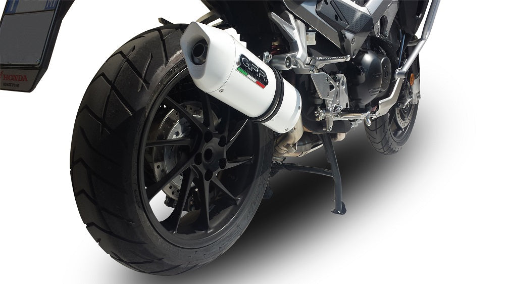 GPR Exhaust System Honda Crossrunner 800 VFR800X 2015-2016, Albus Ceramic, Slip-on Exhaust Including Removable DB Killer and Link Pipe