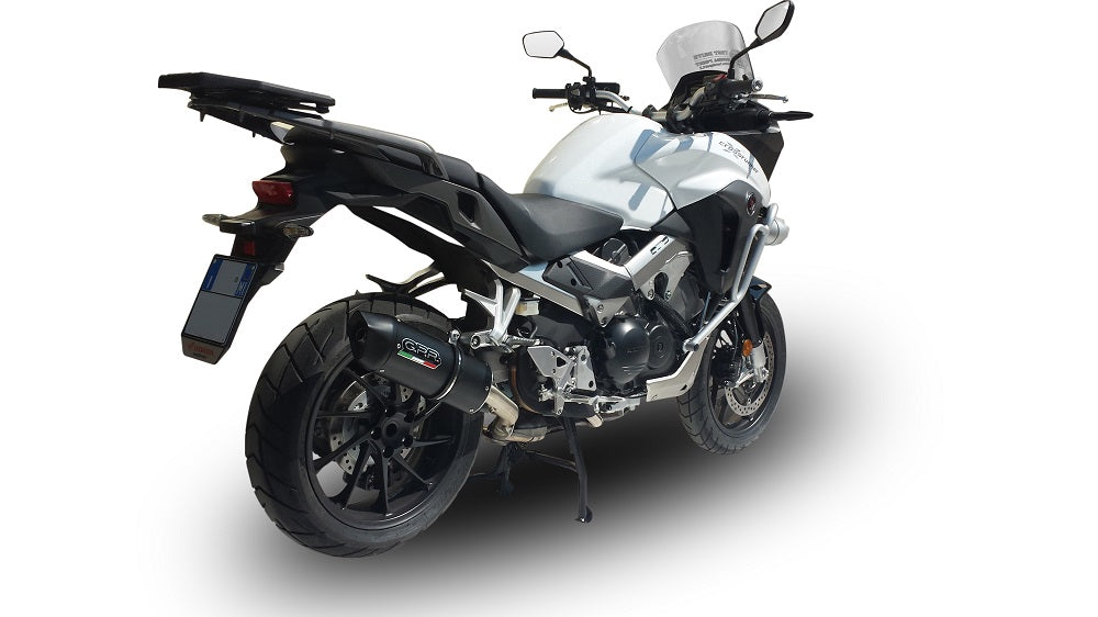 GPR Exhaust System Honda Crossrunner 800 VFR800X 2015-2016, Furore Nero, Slip-on Exhaust Including Removable DB Killer and Link Pipe