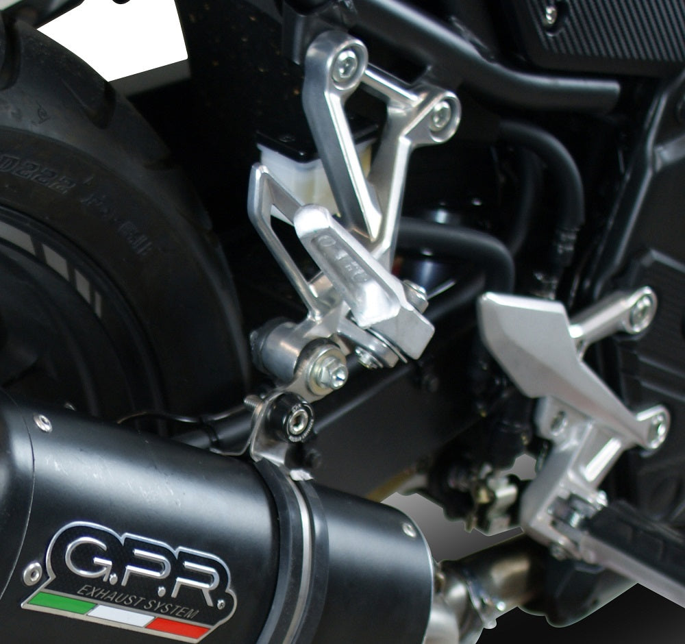 GPR Exhaust System Honda CB500F 2016-2018, Furore Evo4 Nero, Slip-on Exhaust Including Removable DB Killer and Link Pipe