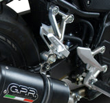 GPR Exhaust System Honda CB500X 2016-2018, Furore Evo4 Nero, Slip-on Exhaust Including Removable DB Killer and Link Pipe