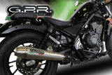 GPR Exhaust System Honda CMX500 Rebel 2021-2023, Ultracone, Slip-on Exhaust Including Removable DB Killer and Link Pipe