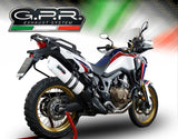 GPR Exhaust System Honda CRF1000L Africa Twin 2018-2020, Albus Evo4, Slip-on Exhaust Including Removable DB Killer and Link Pipe