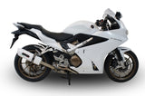 GPR Exhaust System Honda VFR800F 2014-2016, Albus Ceramic, Slip-on Exhaust Including Removable DB Killer and Link Pipe