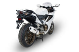 GPR Exhaust System Honda VFR800F 2014-2016, Albus Ceramic, Slip-on Exhaust Including Removable DB Killer and Link Pipe