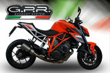 GPR Exhaust System Ktm Superduke 1290 R 2014-2016, M3 Titanium Natural, Slip-on Exhaust Including Removable DB Killer and Link Pipe