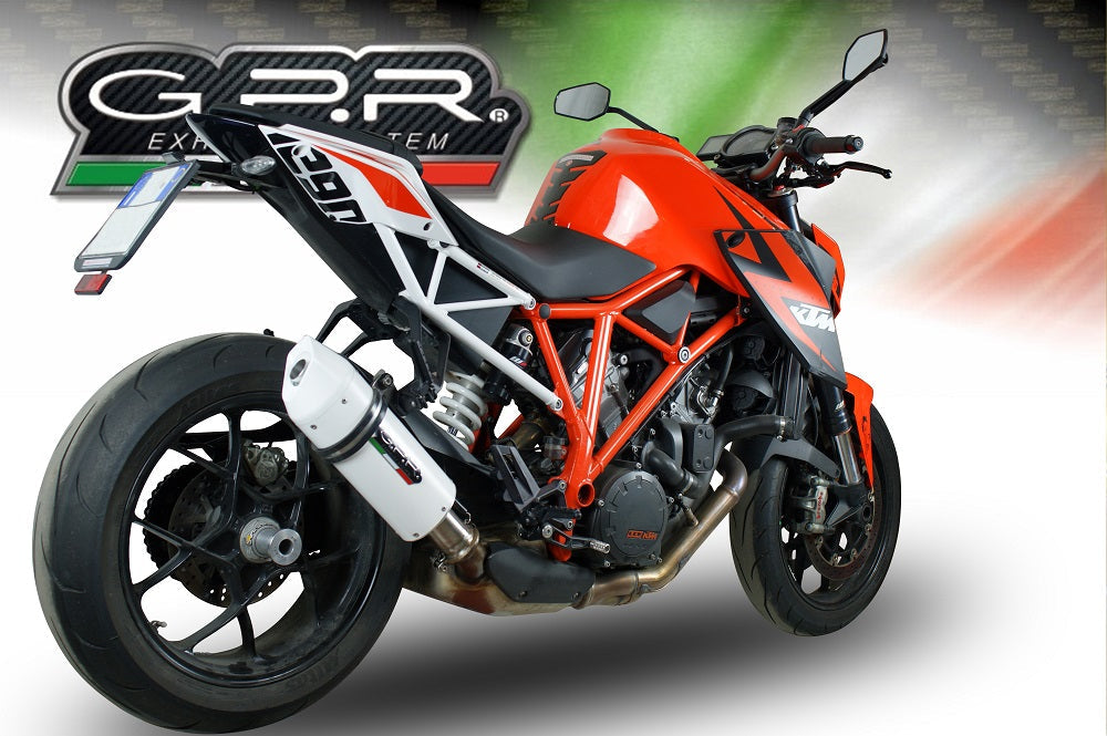 GPR Exhaust System Ktm Superduke 1290 R 2017-2019, Albus Evo4, Slip-on Exhaust Including Removable DB Killer and Link Pipe