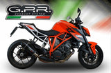 GPR Exhaust System Ktm Superduke 1290 R 2014-2016, Furore Poppy, Slip-on Exhaust Including Removable DB Killer and Link Pipe