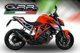 GPR Exhaust System Ktm Superduke 1290 R 2017-2019, GP Evo4 Poppy, Slip-on Exhaust Including Removable DB Killer and Link Pipe