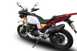 GPR Exhaust System Moto Guzzi V85TT 2021-2023, GP Evo4 Poppy, Slip-on Exhaust Including Removable DB Killer and Link Pipe