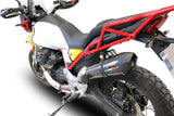 GPR Exhaust System Moto Guzzi V85TT 2021-2023, GP Evo4 Poppy, Slip-on Exhaust Including Removable DB Killer and Link Pipe