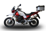 GPR Exhaust System Moto Guzzi V85TT 2021-2023, Gpe Ann. titanium, Slip-on Exhaust Including Link Pipe