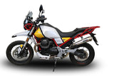 GPR Exhaust System Moto Guzzi V85TT 2021-2023, Powercone Evo, Slip-on Exhaust Including Removable DB Killer and Link Pipe