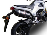 GPR Exhaust System Honda Msx - Grom 125 2013-2017, Furore Poppy, Slip-on Exhaust Including Removable DB Killer and Link Pipe