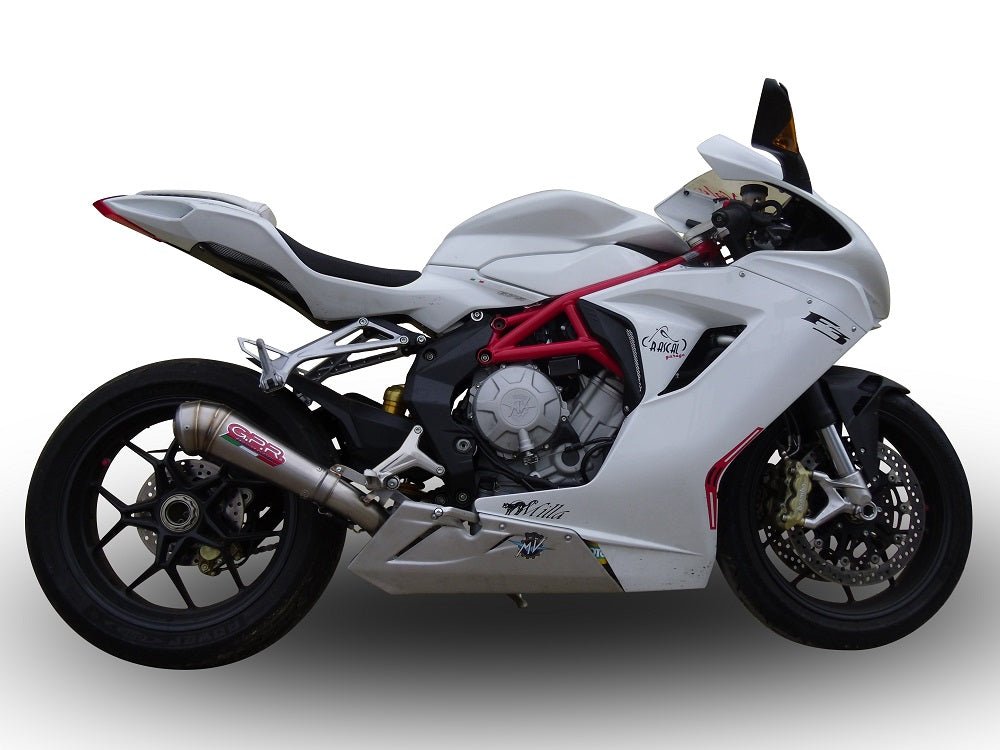 GPR Exhaust System Mv Agusta F3 675 2012-2016, Powercone Evo, Slip-on Exhaust Including Removable DB Killer and Link Pipe