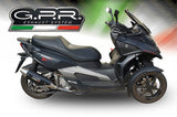 GPR Exhaust System Quadro Qv 3 2018-2020, Power Bomb, Slip-on Exhaust Including Removable DB Killer and Link Pipe