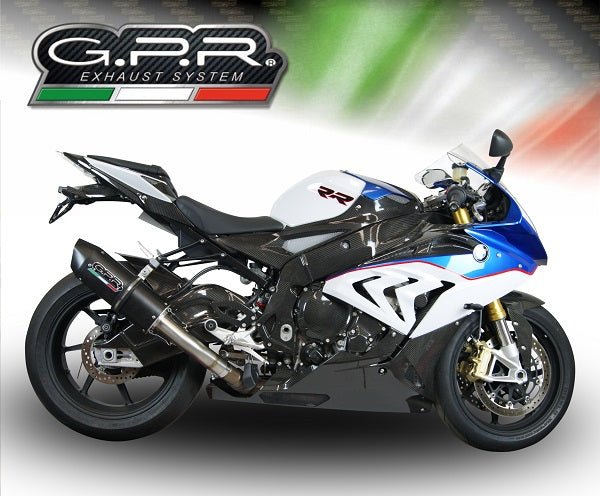 GPR Exhaust for Bmw S1000RR 2015-2016, Furore Nero, Slip-on Exhaust Including Removable DB Killer and Link Pipe