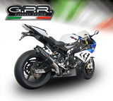 GPR Exhaust for Bmw S1000RR 2015-2016, Furore Nero, Slip-on Exhaust Including Removable DB Killer and Link Pipe