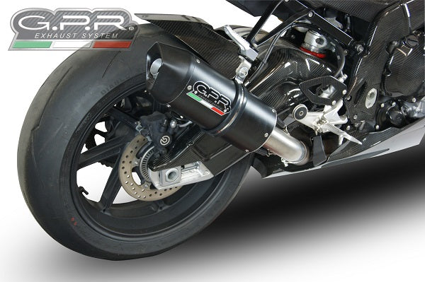 GPR Exhaust for Bmw S1000RR 2015-2016, Furore Nero, Slip-on Exhaust Including Removable DB Killer and Link Pipe