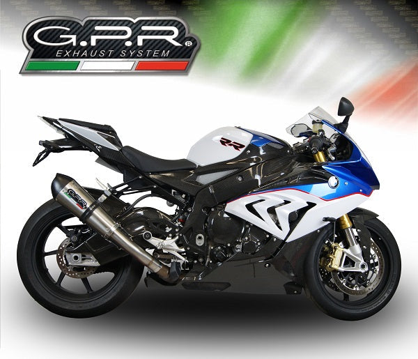 GPR Exhaust for Bmw S1000RR 2015-2016, Gpe Ann. titanium, Slip-on Exhaust Including Removable DB Killer and Link Pipe