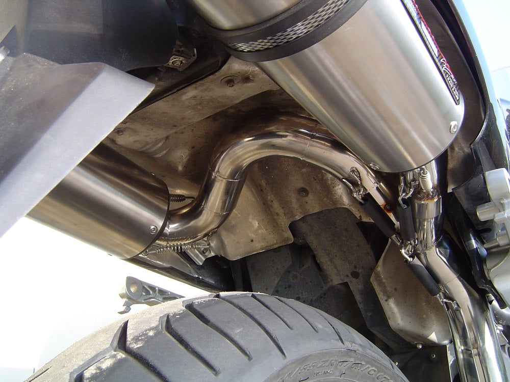 GPR Exhaust System Honda VFR800 V-Tec 2002-2013, M3 Inox , Dual slip-on Including Removable DB Killers and Link Pipes