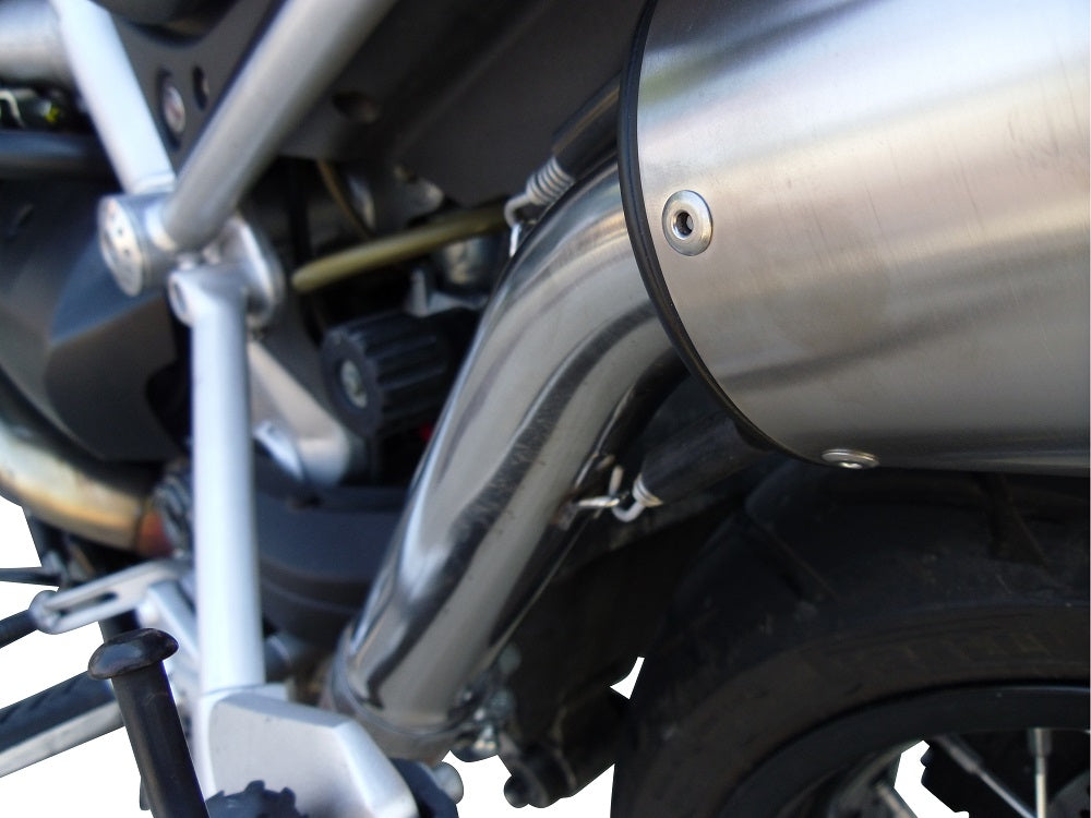 GPR Exhaust System Moto Guzzi Stelvio 1200 4V 2008-2010, Ghisa , Slip-on Exhaust Including Removable DB Killer and Link Pipe