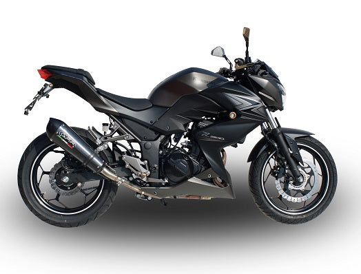 GPR Exhaust System Kawasaki Z300 2014-2017, Gpe Ann. Poppy, Slip-on Exhaust Including Removable DB Killer and Link Pipe