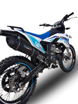 GPR Exhaust System F.B. Mondial Smx 125 Enduro 2018-2020, Furore Nero, Slip-on Exhaust Including Link Pipe and Removable DB Killer