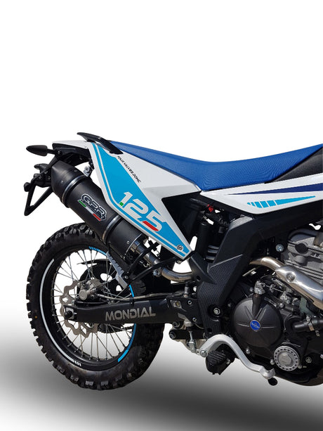 F.B. Mondial Smx 125 Enduro 2018-2020 Supermoto 2018-2020 Exhaust GPR Slip-on Furore Nero