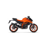 71972AKN Arrow Exhaust slip on INDY EVO ALUMINIUM "DARK-CARBON END CAP for KTM DUKE 390 2024 - 2025