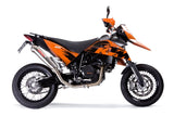 GPR Exhaust System Ktm Supermoto 690 2007-2009, Powercone Evo, Full System Exhaust, Including Removable DB Killer