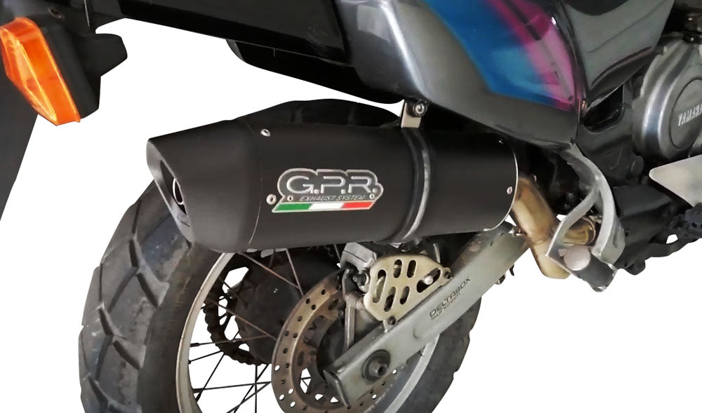 GPR Exhaust System Yamaha Xtz 750 Supertenere 1989-1997, Furore Nero, Slip-on Exhaust Including Removable DB Killer and Link Pipe